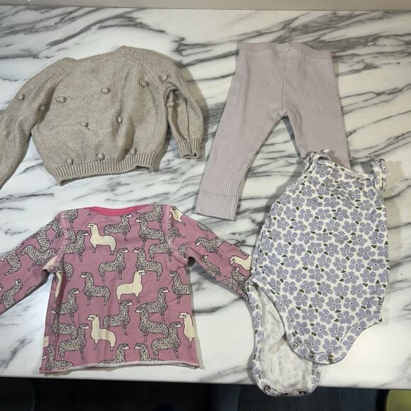 Lot Of 4 High End Baby Clothes Outfits Egg By Susan Lazar, Jamie Kay Organic - Picture 11 of 12